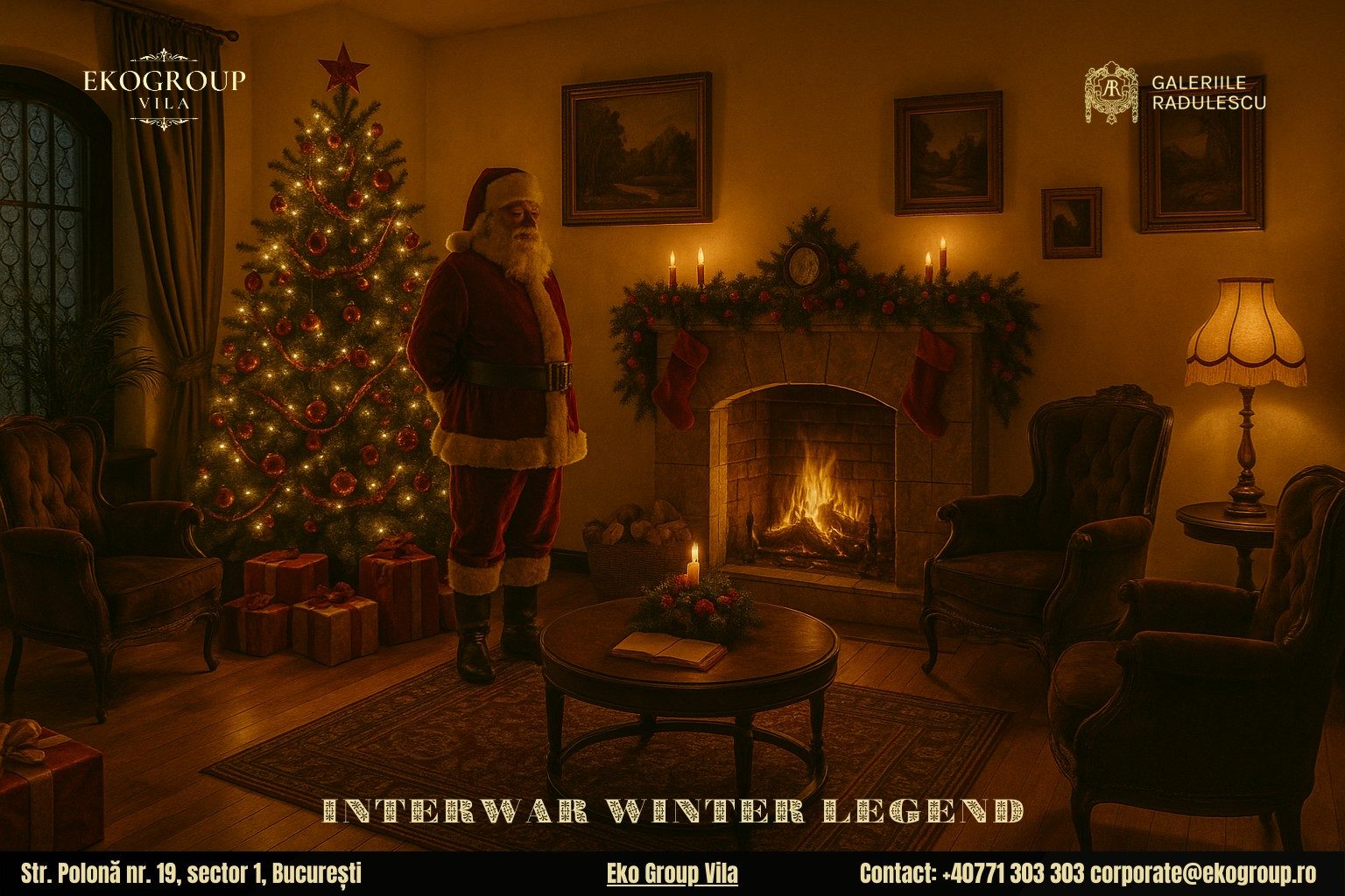 Legenda lui Moș Crăciun și magia Crăciunului anilor ’30 la Eko Group Vila